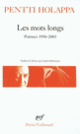 Couverture Les Mots longs (Pentti Holappa)