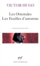 Couverture Les Orientales – Les Feuilles d'automne (Victor Hugo)