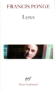 Couverture Lyres (Francis Ponge)
