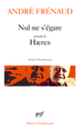 Couverture Nul ne s'égare/Haeres (André Frénaud)