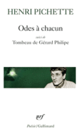 Couverture Odes à chacun/Tombeau de Gérard Philipe ()