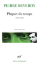 Couverture Plupart du temps (Pierre Reverdy)