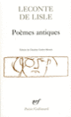 Couverture Poèmes antiques (Charles Leconte de Lisle)