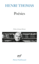 Couverture Poésies (Henri Thomas)