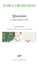 Couverture Quatrains et autres poèmes brefs (Emily Dickinson)