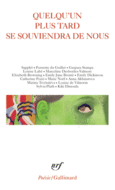 Couverture Quelqu'un plus tard se souviendra de nous (,Collectif(s) Collectif(s))
