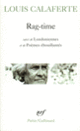 Couverture Rag-time / Londoniennes /Poèmes ébouillantés (Louis Calaferte)