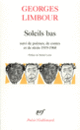 Couverture Soleils bas (Georges Limbour)