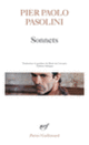 Couverture Sonnets (Pier Paolo Pasolini)
