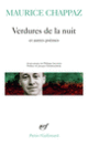 Couverture Verdures de la nuit et autres poèmes (Maurice Chappaz)