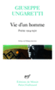Couverture Vie d'un homme (Giuseppe Ungaretti)