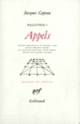 Couverture Appels (Jacques Copeau)