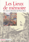 Couverture Les Lieux de mémoire (,Pierre Nora)