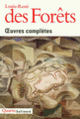 Couverture Œuvres complètes (Louis-René Des Forêts)