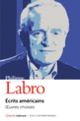 Couverture Écrits américains (Philippe Labro)