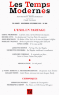 Couverture Les Temps Modernes ()