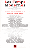 Couverture Les Temps Modernes ()