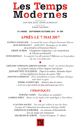 Couverture Les Temps Modernes ()