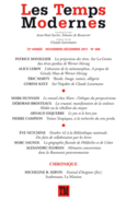 Couverture Les Temps Modernes ()