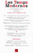Couverture Les Temps Modernes ()