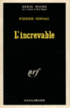 Couverture L'increvable (Pierre Siniac)