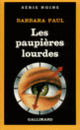 Couverture Les paupières lourdes (Barbara Paul)