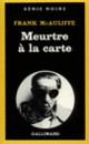 Couverture Meurtre à la carte (Frank McAuliffe)