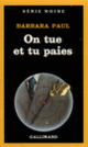 Couverture On tue et tu paies (Barbara Paul)