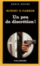 Couverture Un peu de discrétion! (Robert B. Parker)