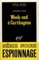 Couverture Week-end à Carthagène (André Gex)