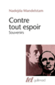Couverture Contre tout espoir (Nadejda Mandelstam)