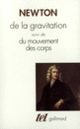 Couverture De la gravitation / Du mouvement des corps (Isaac Newton)