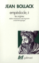 Couverture Empédocle (Jean Bollack, Empédocle)