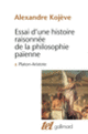 Couverture Essai d'une histoire raisonnée de la philosophie païenne (Alexandre Kojève)