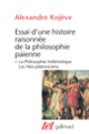 Couverture Essai d'une histoire raisonnée de la philosophie païenne (Alexandre Kojève)