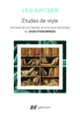 Couverture Études de style (Leo Spitzer,Jean Starobinski)