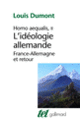 Couverture L'idéologie allemande (Louis Dumont)