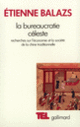Couverture La Bureaucratie céleste (Étienne Balazs)