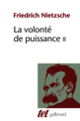 Couverture La Volonté de puissance (Friedrich Nietzsche)