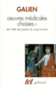 Couverture Œuvres médicales choisies (Claude Galien)