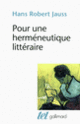 Couverture Pour une herméneutique littéraire (Hans Robert Jauss)