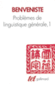 Couverture Problèmes de linguistique générale (Émile Benveniste)