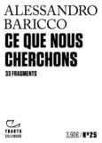Couverture Ce que nous cherchons ()