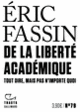Couverture De la liberté académique (Éric Fassin)
