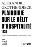 Couverture Plaidoirie sur le délit d'hospitalité ()