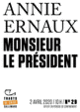 Couverture Monsieur le Président (Annie Ernaux)